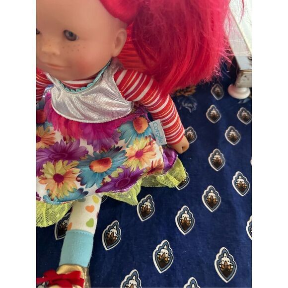 Rare French Corolle Les Dollies Toffee Apple Red Hair Cloth Vinyl Freckle Face 1 - Picture 7 of 11
